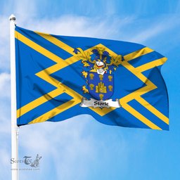 ScotsTee Shop Scottish Storie Coat of Arms in Flag of East Lothian Scotland