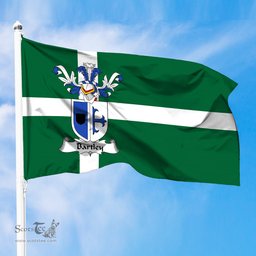 ScotsTee Shop Scottish Bartley Coat of Arms in Isle of Barra Flag