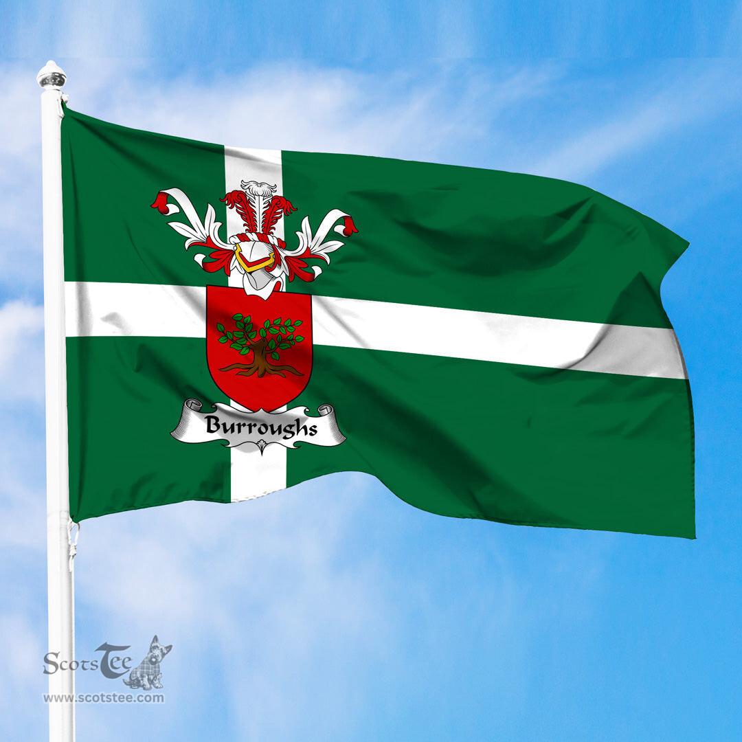 ScotsTee Shop Scottish Burroughs Coat of Arms in Isle of Barra Flag