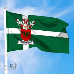 ScotsTee Shop Scottish Burroughs Coat of Arms in Isle of Barra Flag