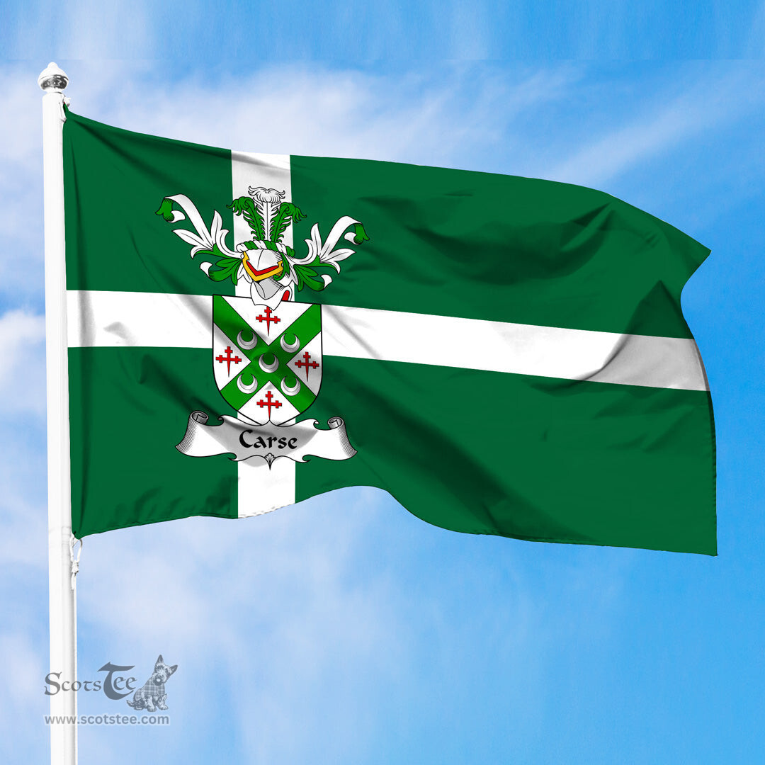 ScotsTee Shop Scottish Carse Coat of Arms in Isle of Barra Flag