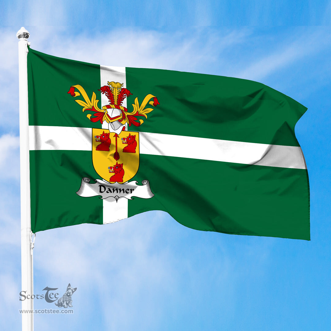 ScotsTee Shop Scottish Danner Coat of Arms in Isle of Barra Flag