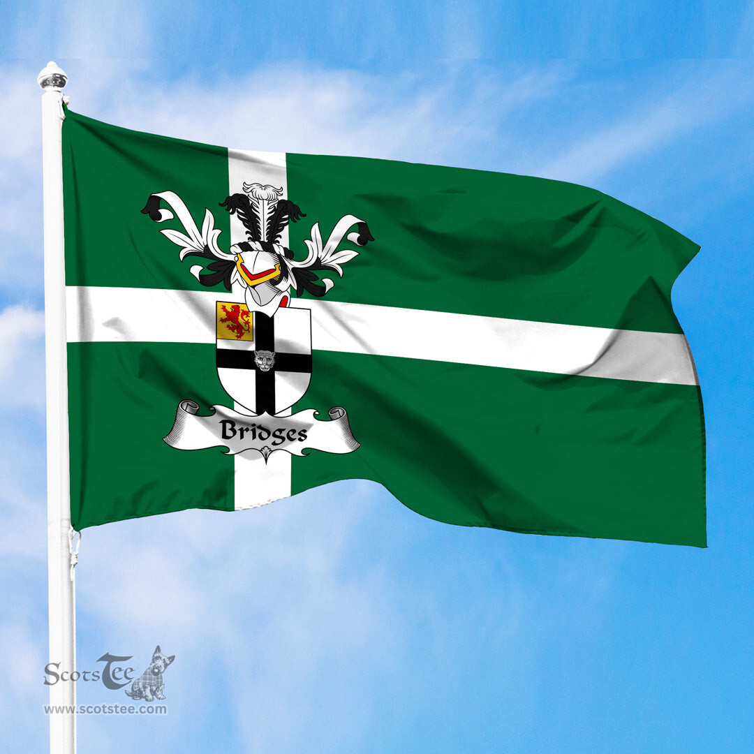 ScotsTee Shop Scottish Bridges Coat of Arms in Isle of Barra Flag