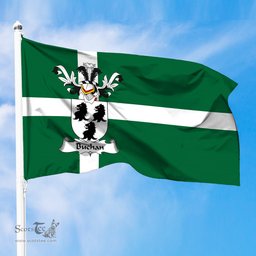 ScotsTee Shop Scottish Buchan Coat of Arms in Isle of Barra Flag