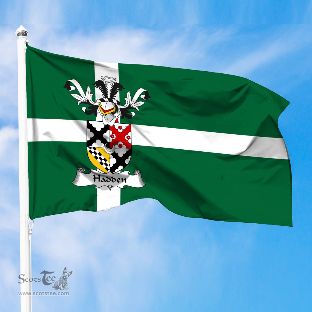 ScotsTee Shop Scottish Hadden Coat of Arms in Isle of Barra Flag