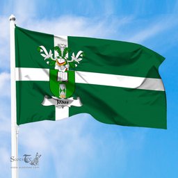 ScotsTee Shop Scottish Joass Coat of Arms in Isle of Barra Flag