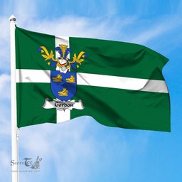 ScotsTee Shop Scottish Gordon Coat of Arms in Isle of Barra Flag