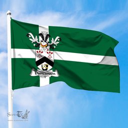 ScotsTee Shop Scottish Duncanson Coat of Arms in Isle of Barra Flag