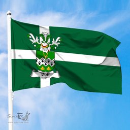 ScotsTee Shop Scottish Duff Coat of Arms in Isle of Barra Flag