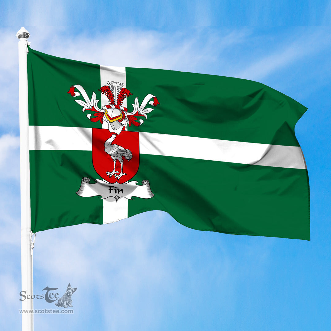 ScotsTee Shop Scottish Fin Coat of Arms in Isle of Barra Flag