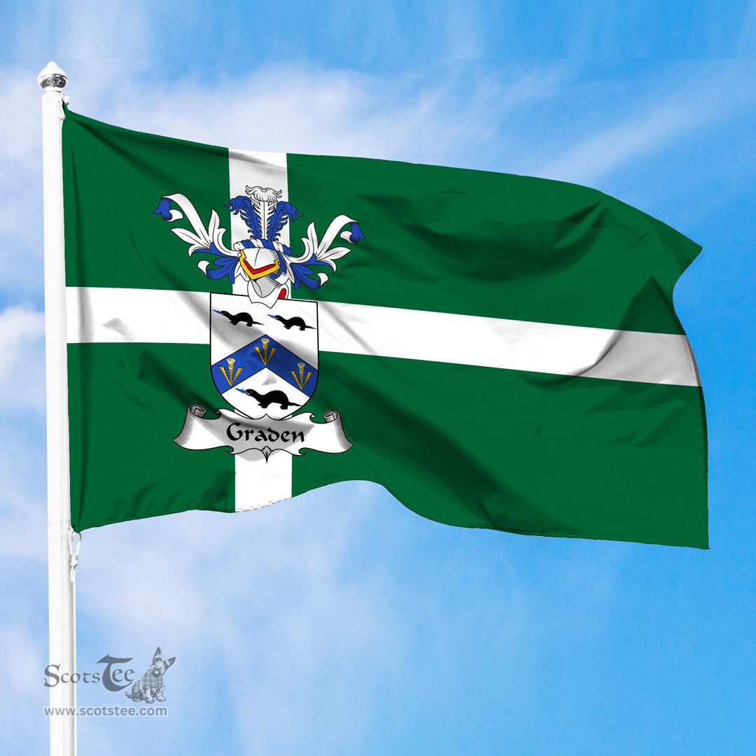 ScotsTee Shop Scottish Graden Coat of Arms in Isle of Barra Flag