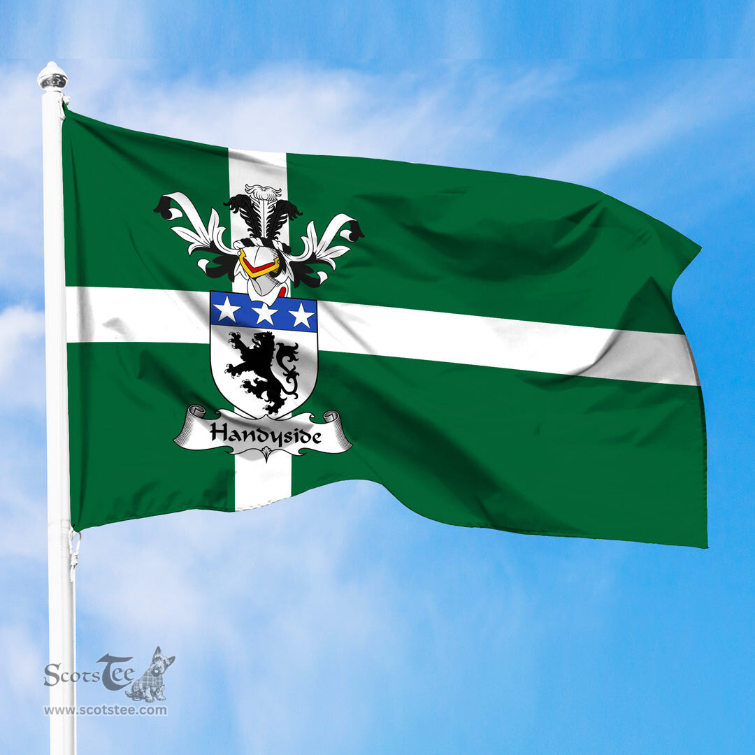 ScotsTee Shop Scottish Handyside Coat of Arms in Isle of Barra Flag