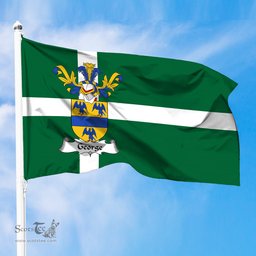 ScotsTee Shop Scottish George Coat of Arms in Isle of Barra Flag