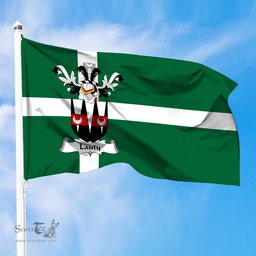 ScotsTee Shop Scottish Lauty Coat of Arms in Isle of Barra Flag