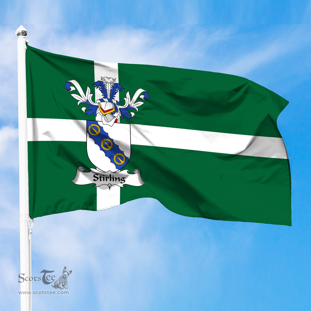 ScotsTee Shop Scottish Stirling Coat of Arms in Isle of Barra Flag
