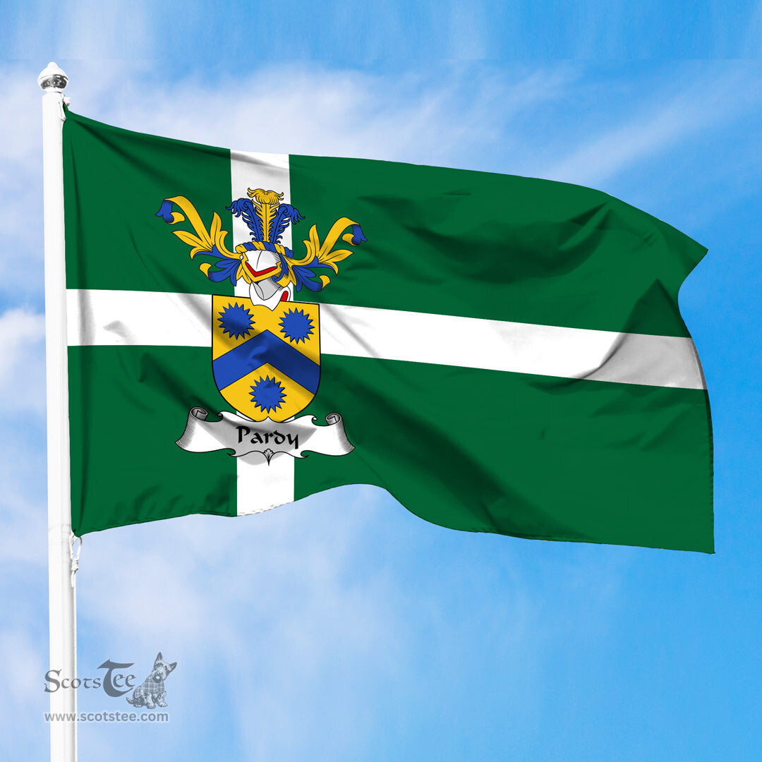 ScotsTee Shop Scottish Pardy Coat of Arms in Isle of Barra Flag