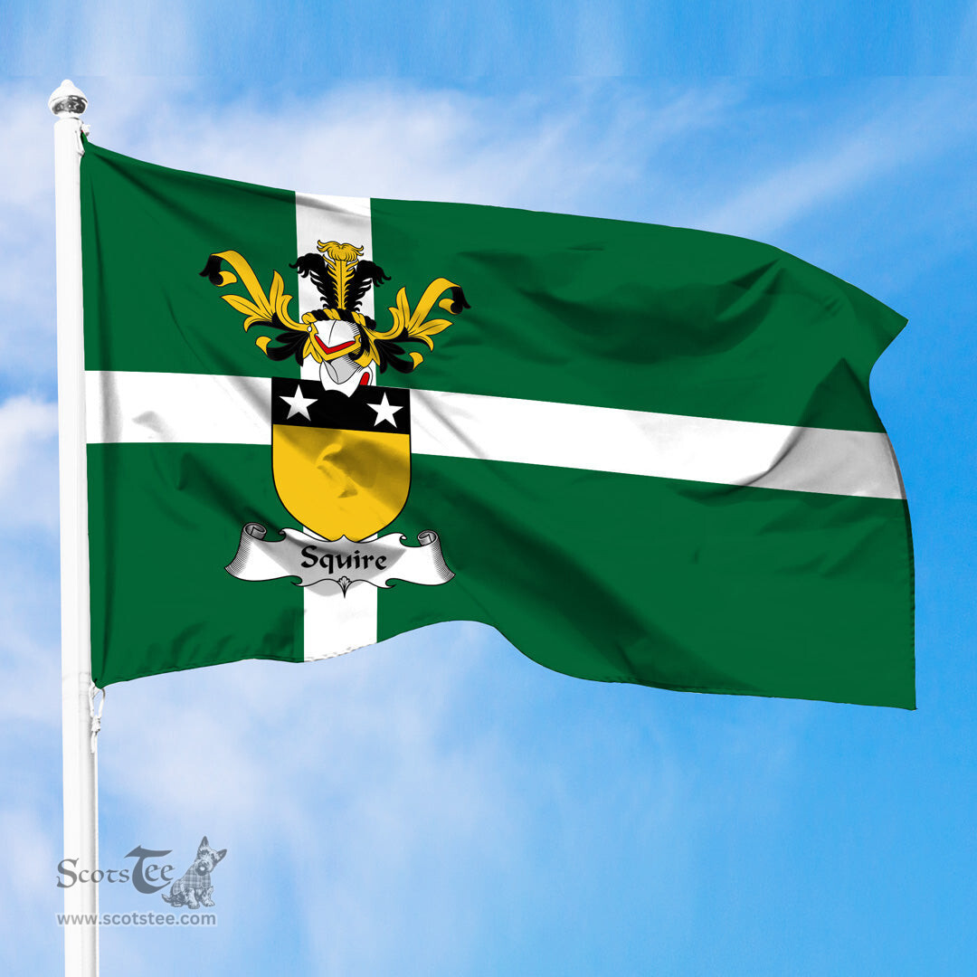 ScotsTee Shop Scottish Squire Coat of Arms in Isle of Barra Flag
