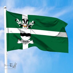 ScotsTee Shop Scottish Leech Coat of Arms in Isle of Barra Flag