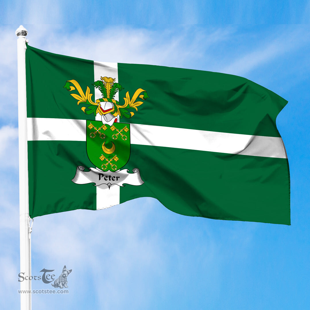 ScotsTee Shop Scottish Peter Coat of Arms in Isle of Barra Flag