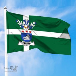 ScotsTee Shop Scottish Shand Coat of Arms in Isle of Barra Flag