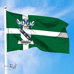 ScotsTee Shop Scottish Muirhead Coat of Arms in Isle of Barra Flag