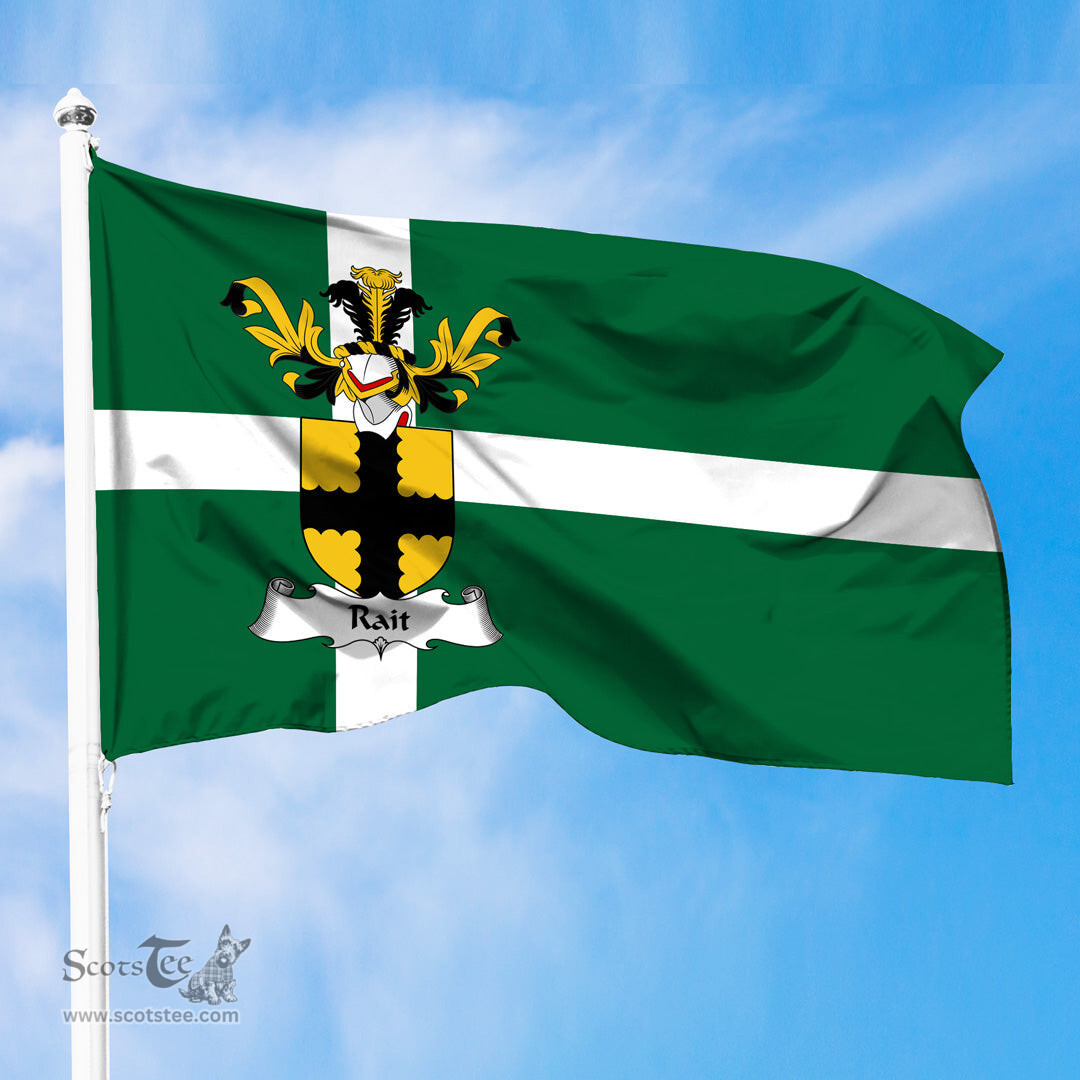 ScotsTee Shop Scottish Rait or Reath Coat of Arms in Isle of Barra Flag