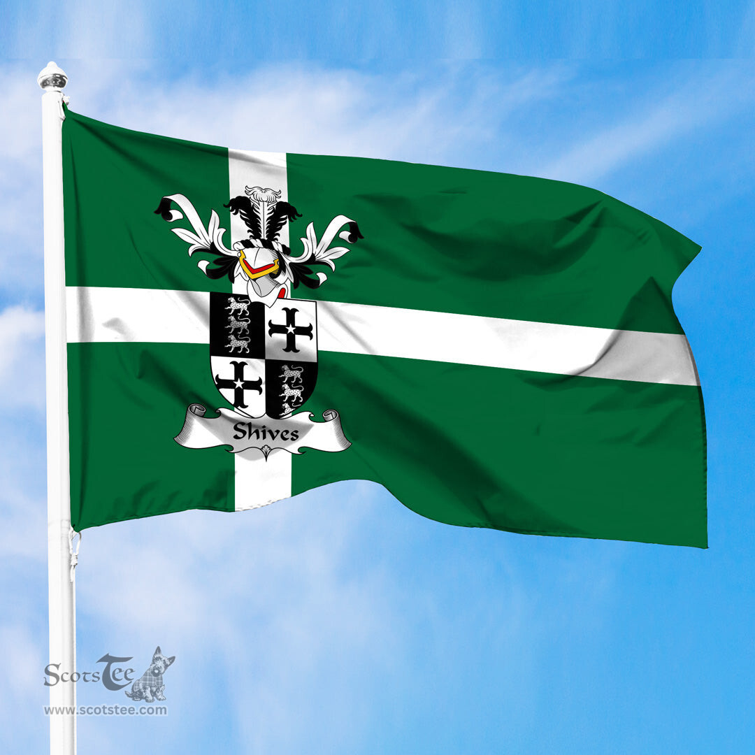 ScotsTee Shop Scottish Shives Coat of Arms in Isle of Barra Flag