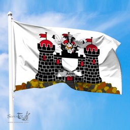 ScotsTee Shop Scottish Airth Coat of Arms in Flag of Edinburgh Scotland