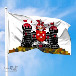 ScotsTee Shop Scottish Cullow Coat of Arms in Flag of Edinburgh Scotland