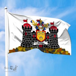 ScotsTee Shop Scottish Ferrier Coat of Arms in Flag of Edinburgh Scotland