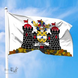 ScotsTee Shop Scottish Fulton Coat of Arms in Flag of Edinburgh Scotland