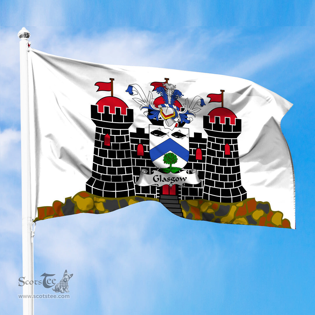 ScotsTee Shop Scottish Glasgow Coat of Arms in Flag of Edinburgh Scotland