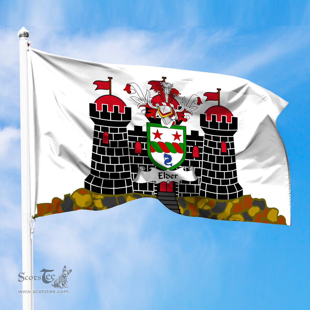 ScotsTee Shop Scottish Elder Coat of Arms in Flag of Edinburgh Scotland
