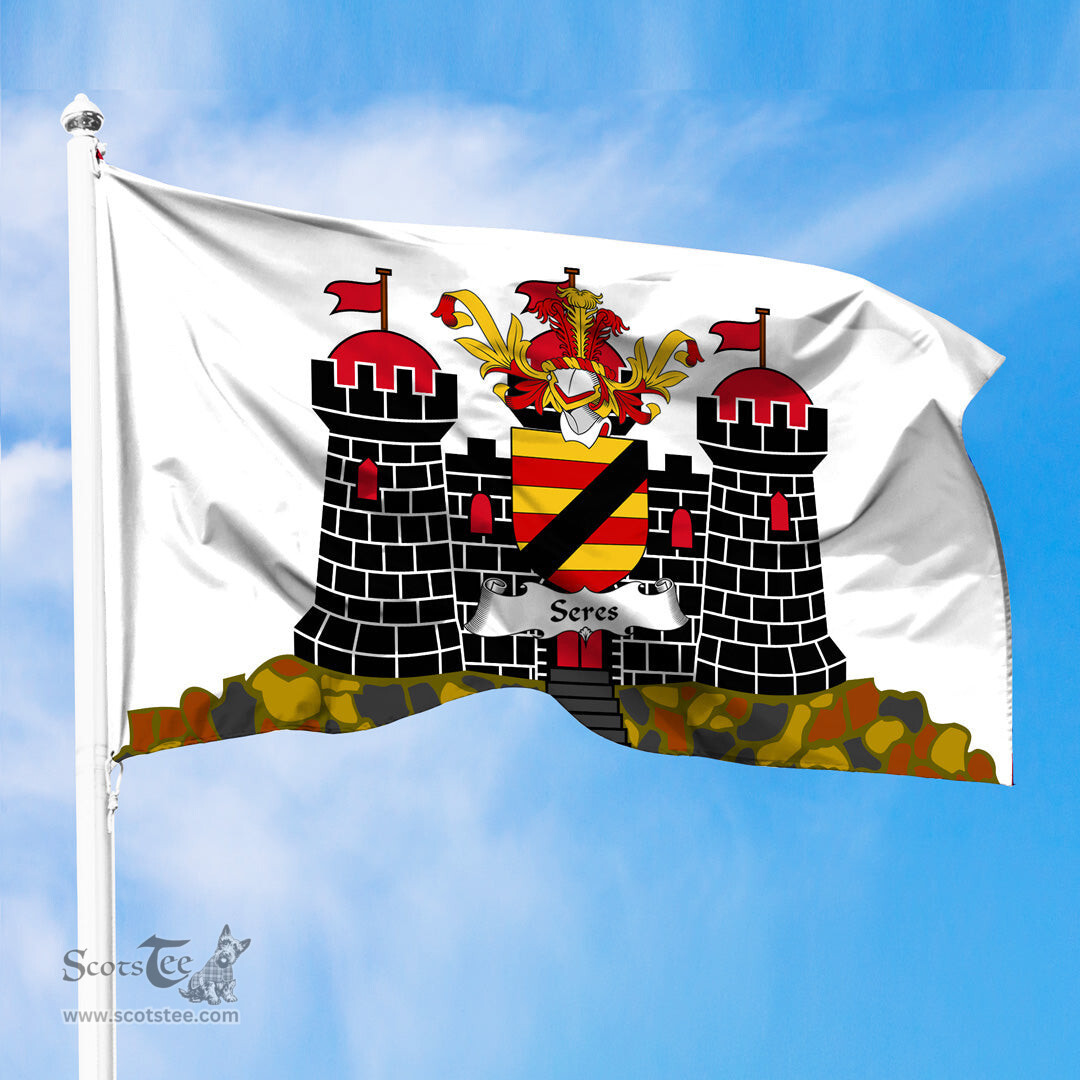 ScotsTee Shop Scottish Seres Coat of Arms in Flag of Edinburgh Scotland