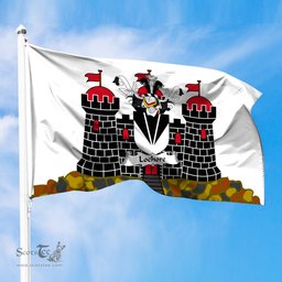 ScotsTee Shop Scottish Lochore Coat of Arms in Flag of Edinburgh Scotland