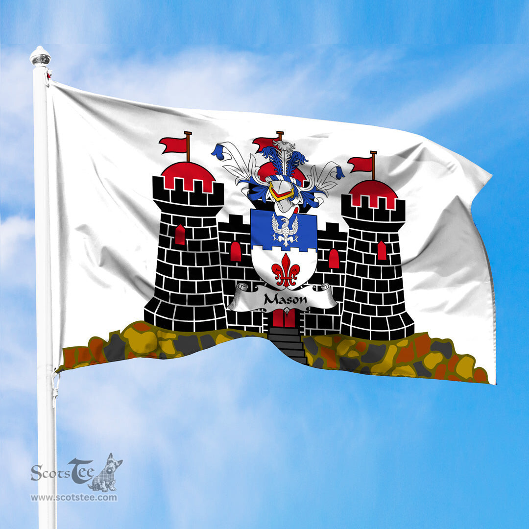 ScotsTee Shop Scottish Mason Coat of Arms in Flag of Edinburgh Scotland
