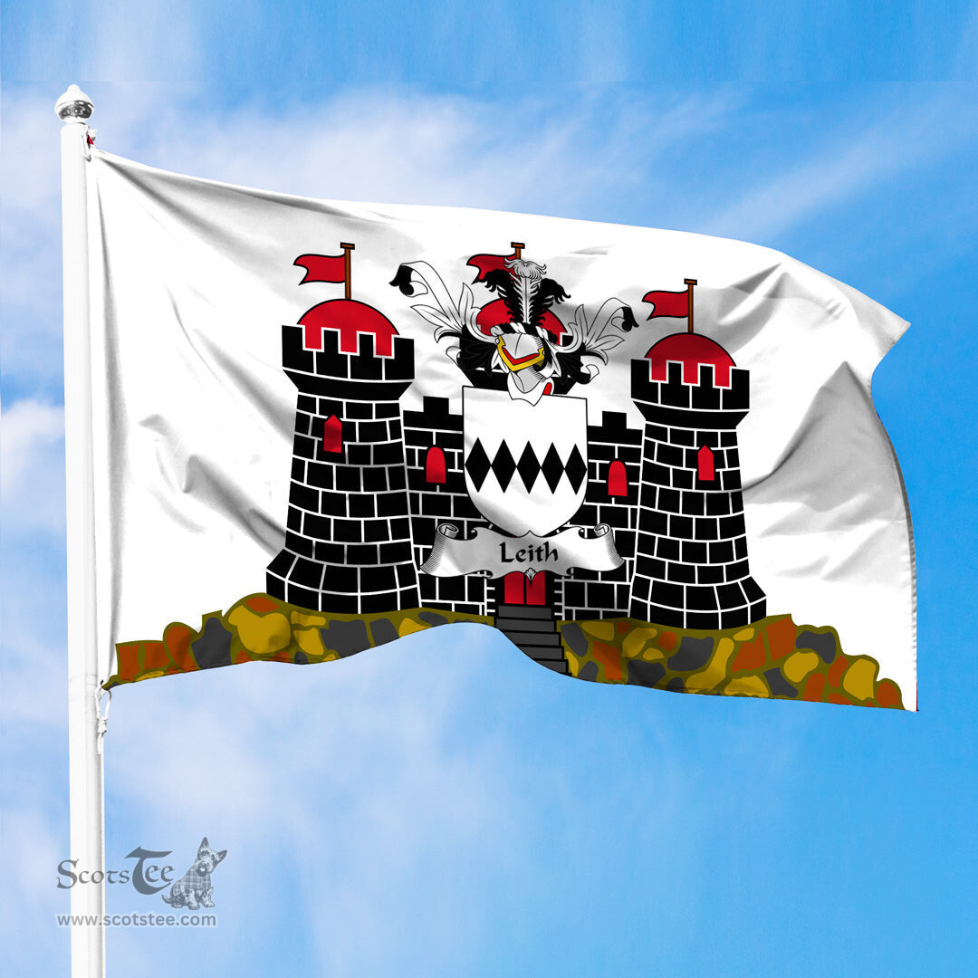 ScotsTee Shop Scottish Leith Coat of Arms in Flag of Edinburgh Scotland