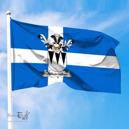 ScotsTee Shop Scottish Anstruther Coat of Arms in Flag of Shetland Scotland