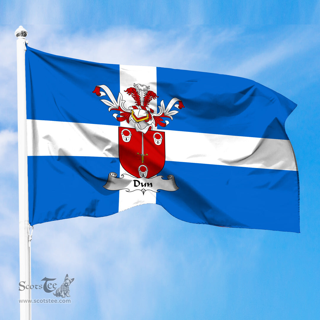 ScotsTee Shop Scottish Dun Coat of Arms in Flag of Shetland Scotland