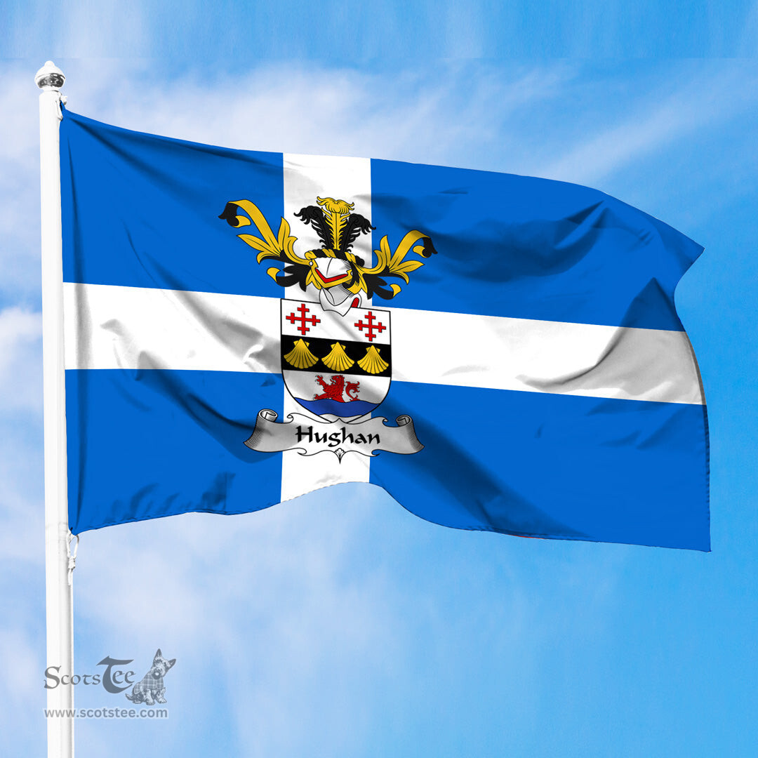 ScotsTee Shop Scottish Hughan Coat of Arms in Flag of Shetland Scotland