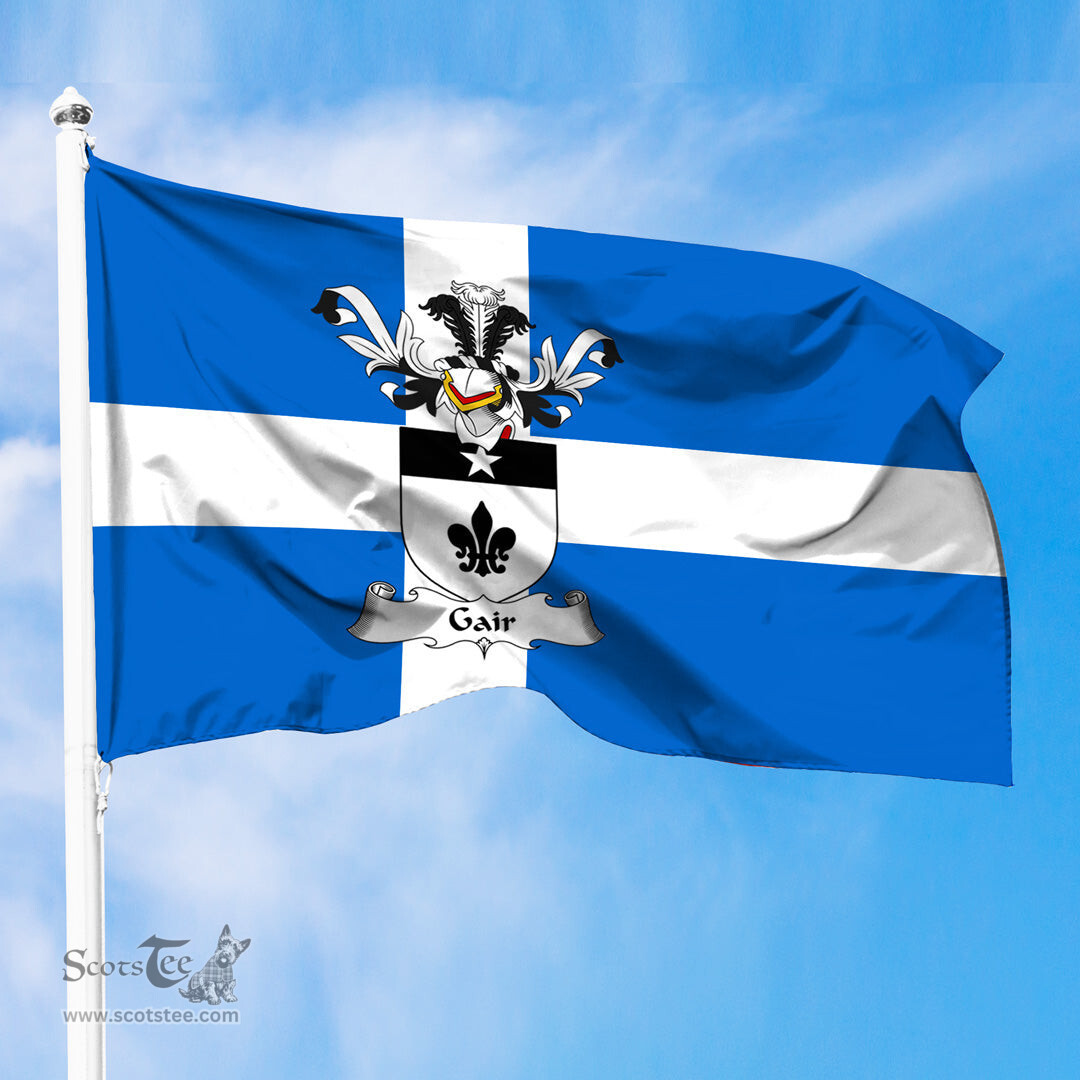ScotsTee Shop Scottish Gaie Coat of Arms in Flag of Shetland Scotland