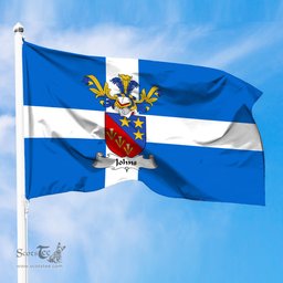 ScotsTee Shop Scottish Johns Coat of Arms in Flag of Shetland Scotland