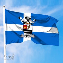 ScotsTee Shop Scottish Kibble Coat of Arms in Flag of Shetland Scotland