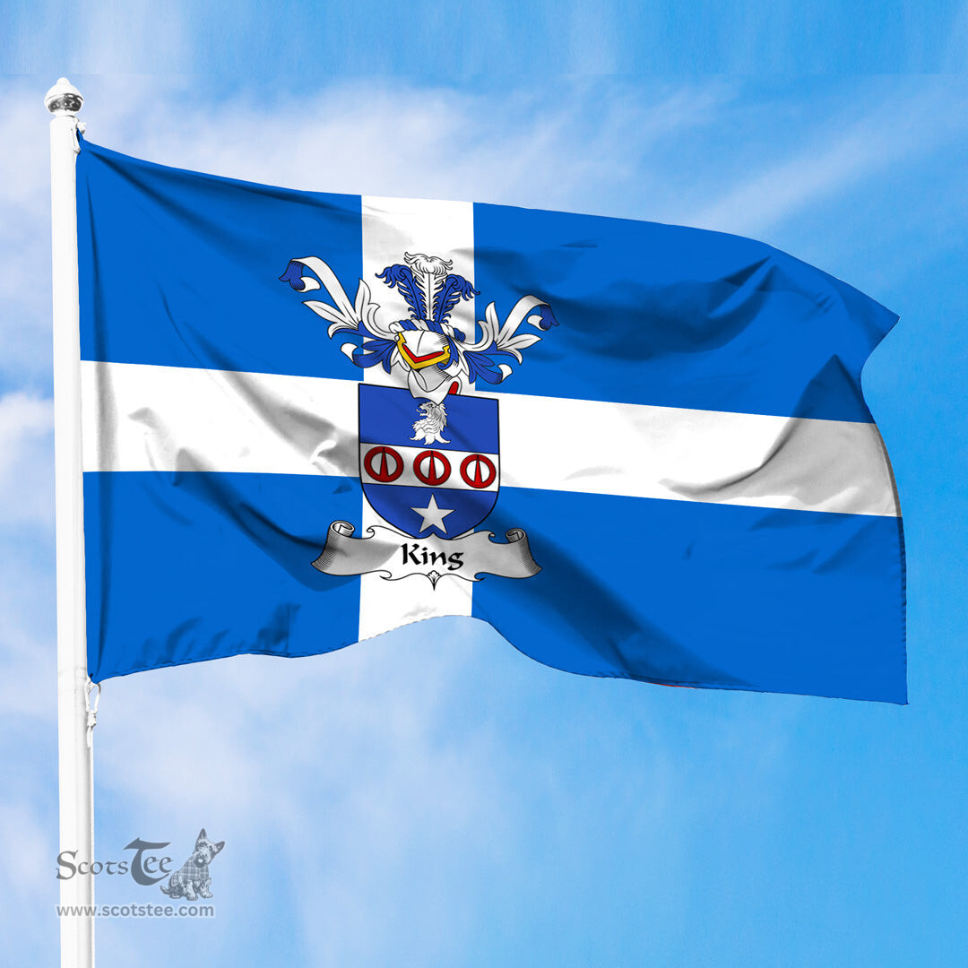 ScotsTee Shop Scottish King Coat of Arms in Flag of Shetland Scotland