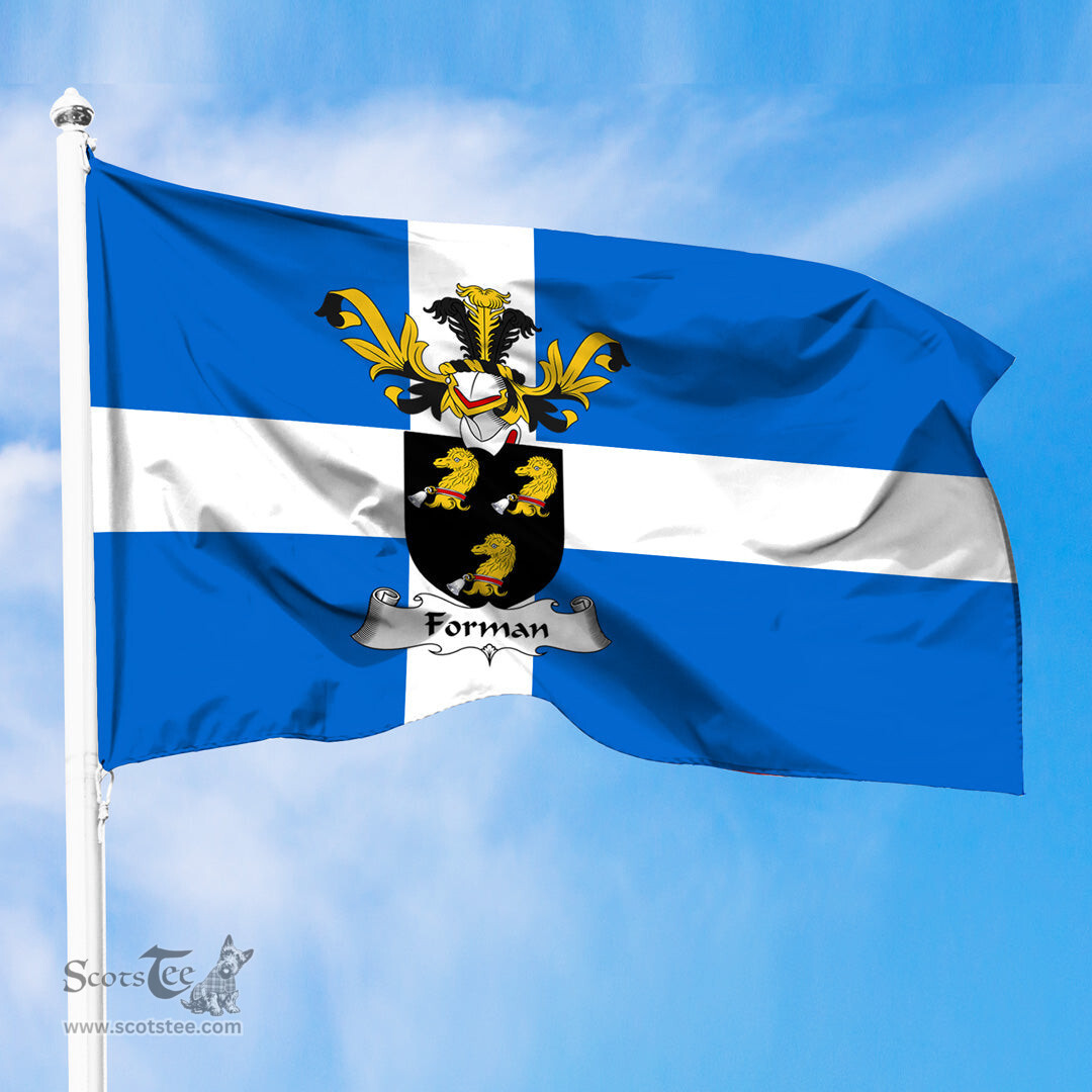 ScotsTee Shop Scottish Forman Coat of Arms in Flag of Shetland Scotland