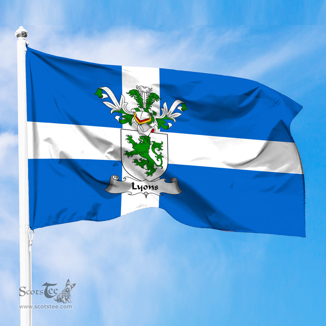ScotsTee Shop Scottish Lyons Coat of Arms in Flag of Shetland Scotland