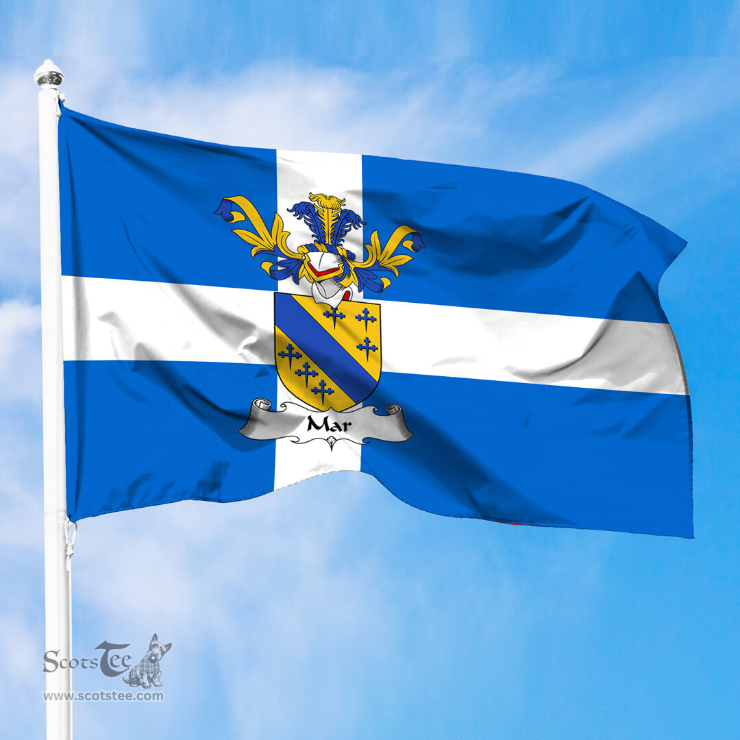 ScotsTee Shop Scottish Mar Coat of Arms in Flag of Shetland Scotland