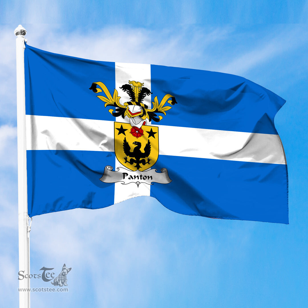 ScotsTee Shop Scottish Panton Coat of Arms in Flag of Shetland Scotland