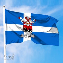 ScotsTee Shop Scottish Small Coat of Arms in Flag of Shetland Scotland