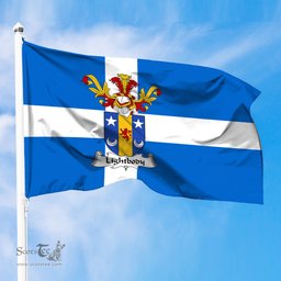 ScotsTee Shop Scottish Lightbody Coat of Arms in Flag of Shetland Scotland